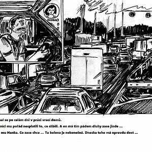 Z práce domů zase kolona. Nervové kapky pokračují ...