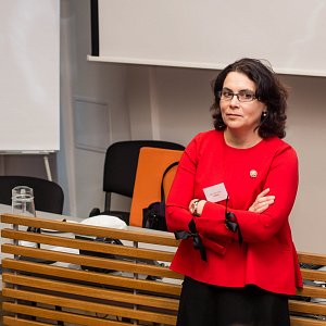 Ředitelka SPONDEA během vedení workshopu